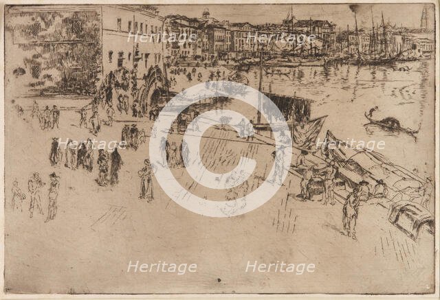 The Riva, 1879-1880. Creator: James Abbott McNeill Whistler.