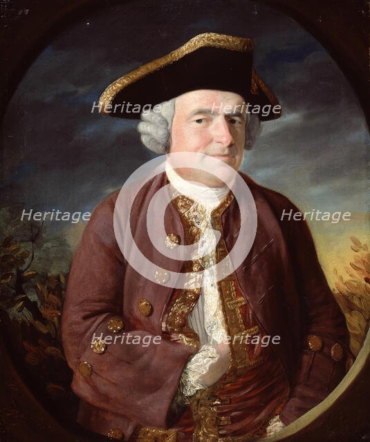 Portrait of a Man in a Tricorn Hat, 1767. Creator: John Russell.