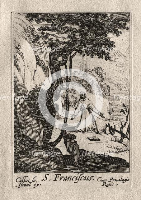 Les Penitents: St. François. Creator: Jacques Callot (French, 1592-1635).
