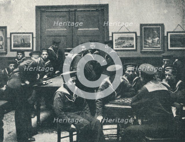 'Sailor Boys in the Game Room at the Royal Sailors' Rest, Devonport', 1901. Artist: Unknown.