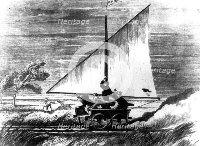 Sail train, c1870. Artist: Unknown
