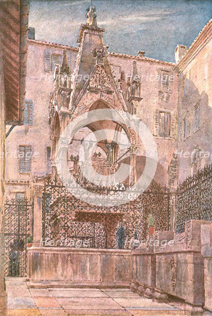 'Tomb of Mastino II at Verona', 1854, (c1900).  Creator: Unknown.