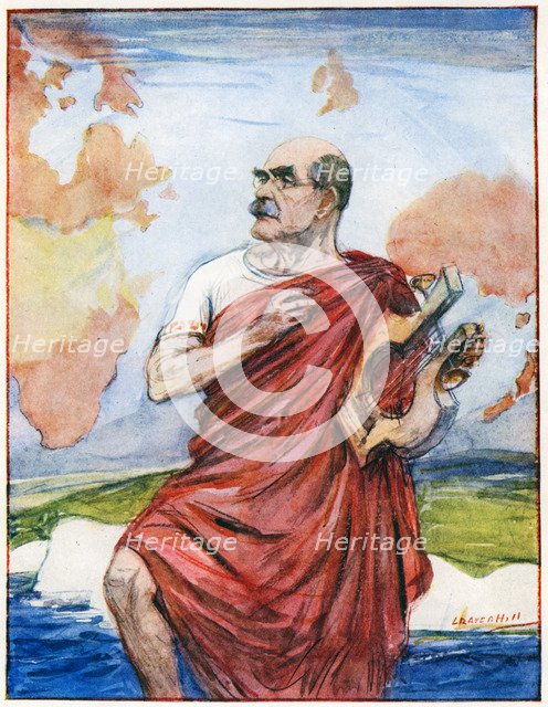 'The Singer of Empire', Rudyard Kipling, 1935. Artist: Unknown