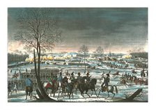 Battle near Hohenlinden, 3 December 1800, c1850).  Artist: Edme Bovinet.