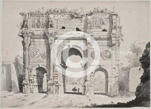 Arch of Constantine in Rome. Creator: Anon.