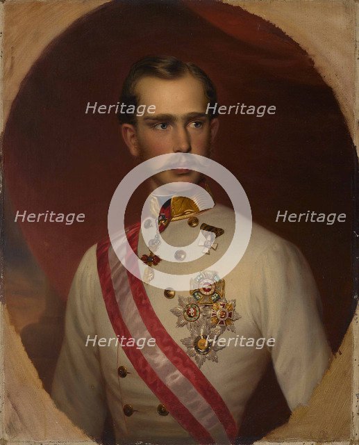 Portrait of Franz Joseph I of Austria, c. 1858.