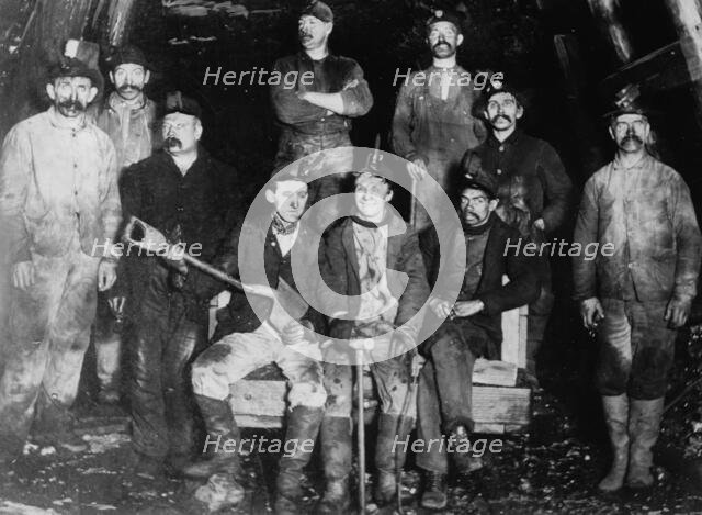 Coal miners, between c1910 and c1915. Creator: Bain News Service.