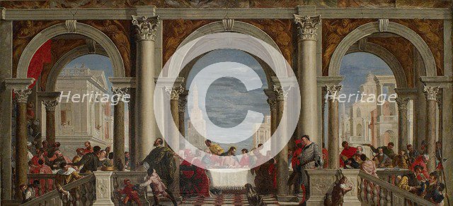 The Feast in the House of Levi, 1720-1769 Artist: Francesco Fontebasso.