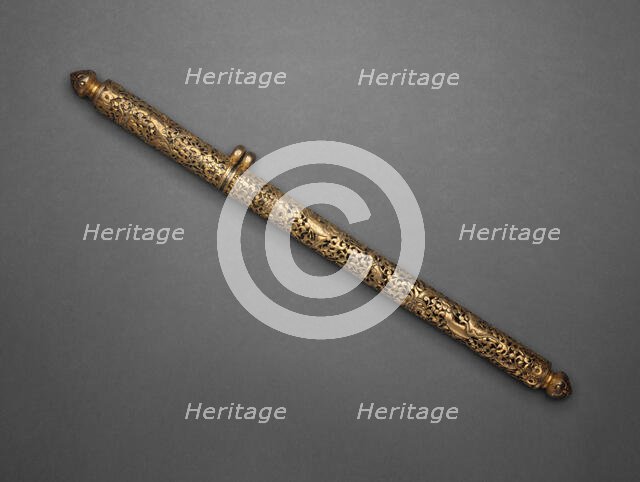 Pen Case with Dragons and Foliate Design, 15th/16th century. Creator: Unknown.