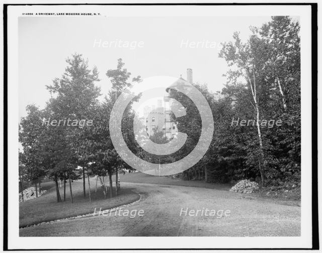 A Driveway, Lake Mohonk House, N.Y., (1902?). Creator: Unknown.