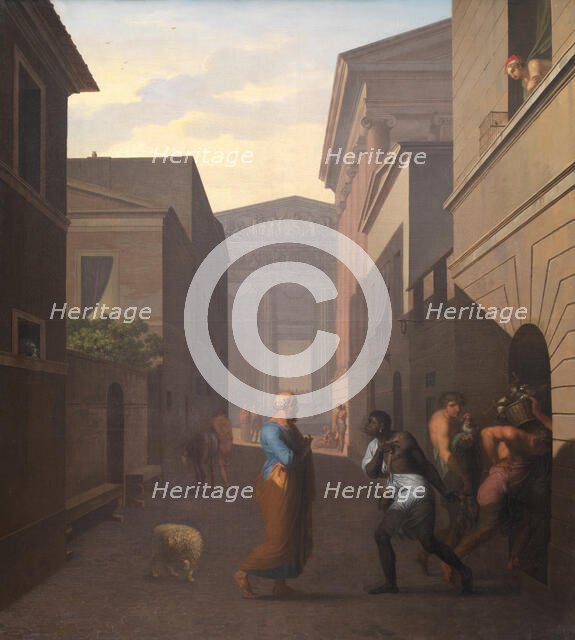 Simo and his former slave Sosia, 1803. Creator: Nicolai Abraham Abildgaard.