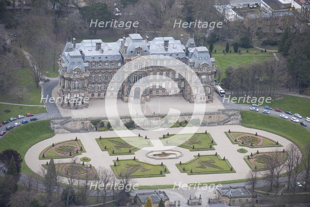 The Bowes Museum, grand terrace and parterre, Barnard Castle, County Durham, 2016. Creator: Matthew Oakey.