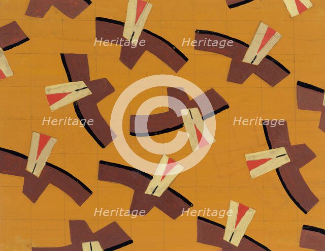 Untitled (Textile design no III),  c1925. Creator: Frances Hodgkins.