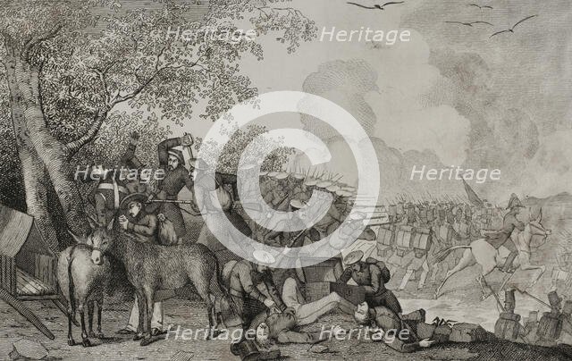 First Carlist War, (1833-1840): Battle of Elzaburu, (12 March 1835), 1845. Creator: Miranda.