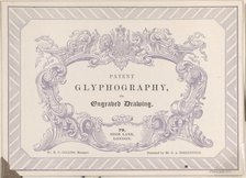 Trade card for Edward Palmer's Glyphographic Office, Glyphographic Printer, 1844. Creator: Anon.