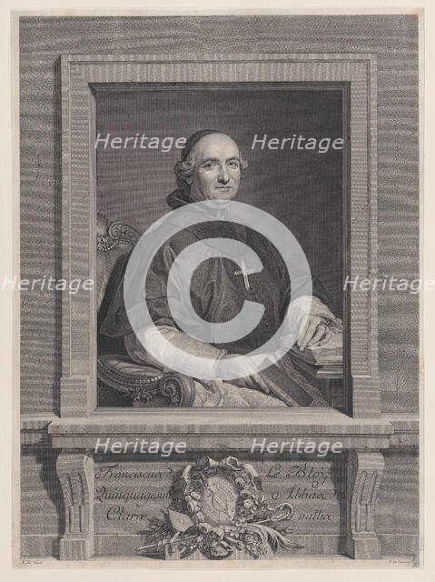 Portrait of François Le Bloy, 1760-92., 1760-92. Creator: Nicolas de Launay.