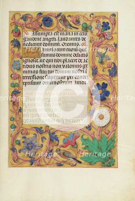 Decorated Text Page; Spinola Hours, about 1510-1520. Creator: Unknown.