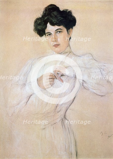 'Portrait of Maria Botkina', 1905. Artist: Valentin Serov