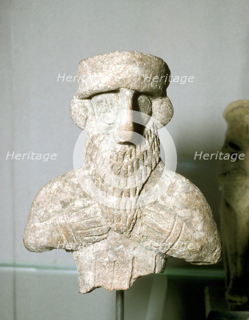 Terracotta head of a man, Susa, Iran, 1500-1100 BC. Artist: Unknown