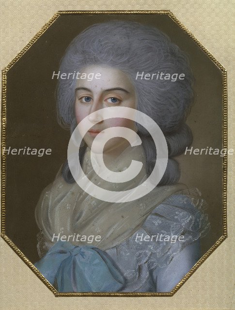 Portrait of Countess Anna Alexandrovna Golitsyna, Baroness Stroganova (1739-1816), 1786. Artist: Bardou, Johann (active 1775-1788)