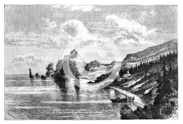 Cape la Jonquiere, Sakhalin, Russia, 1895. Artist: Unknown