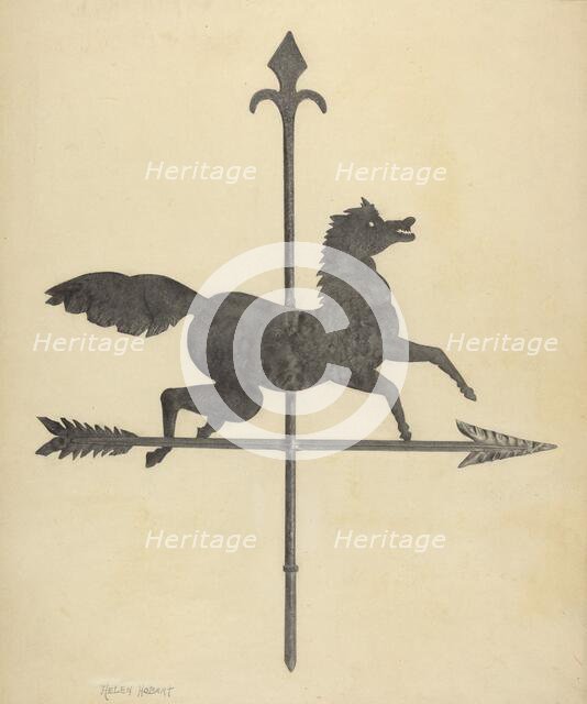 Weather Vane, c. 1938. Creator: Helen Hobart.