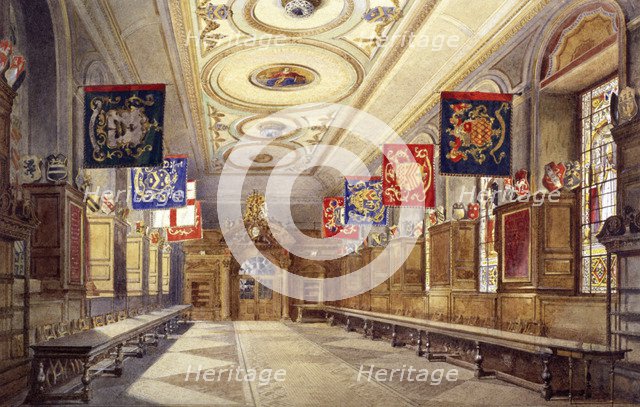 Interior of Stationers' Hall, London, 1890. Artist: John Crowther