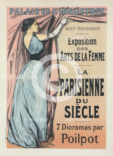 Affiche pour l'Exposition des Arts de la Femme (sept dioramas par Poilpot) : "La..., c1899. Creator: Jean Louis Forain.