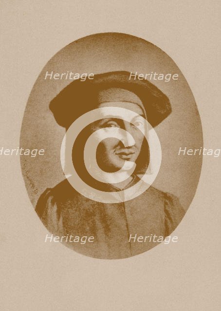 Portrait of the Composer Josquin des Prez, 1870. Creator: Gaupp, Gustav (1844-1918).