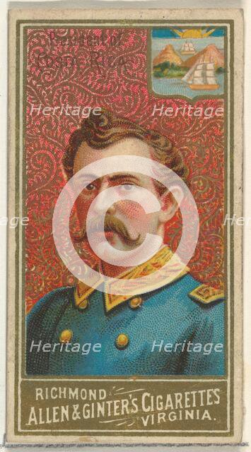 President of Costa Rica, from World's Sovereigns series (N34) for Allen & Ginter Cigarette..., 1889. Creator: Allen & Ginter.