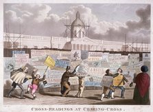 'Cross-readings at Charing-Cross', London,1835. Artist: IP