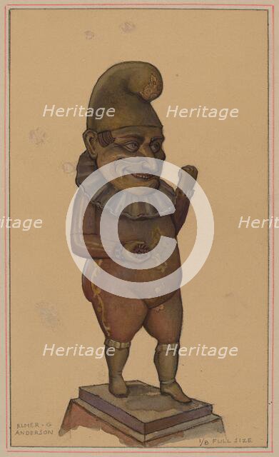 Cigar Store Figure, c. 1936. Creator: Elmer G Anderson.
