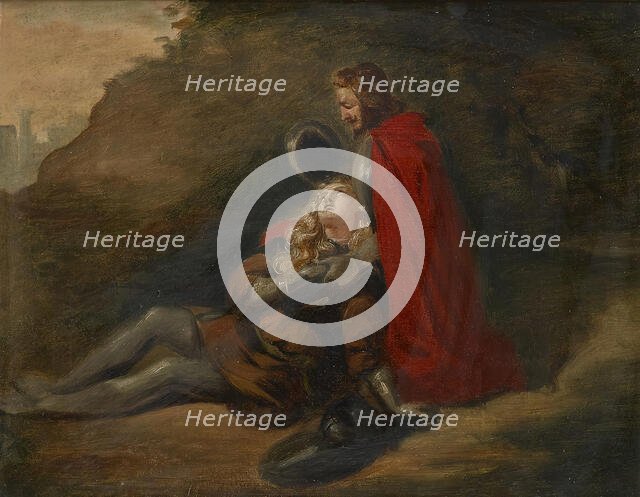 Dying Warrior, undated. (c1850s) Creator: Joseph Hasslwander.