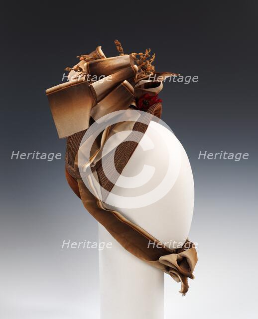 Bonnet, American, 1883. Creator: Unknown.