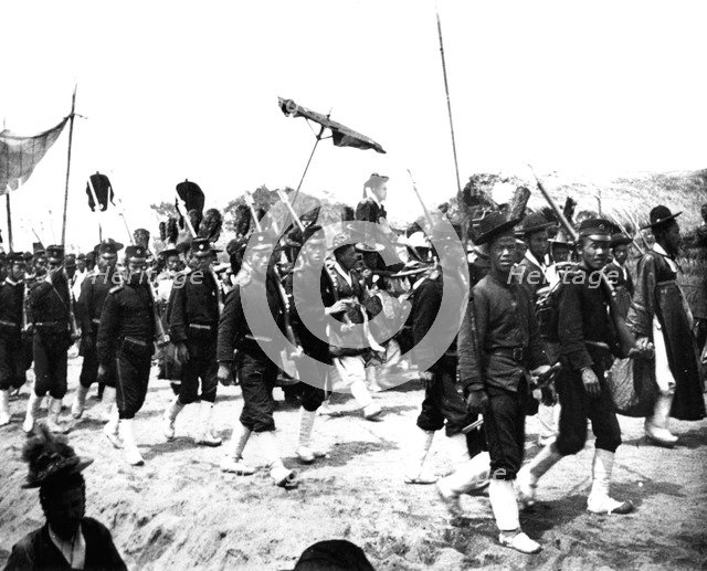Imperial Japanese procession, 1900. Artist: Unknown