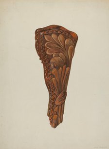 Gun Holster, c. 1936. Creator: Dana Bartlett.