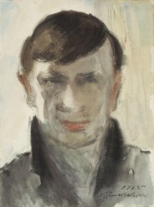 Head of a man, 1915. Creator: Jalmari Ruokokoski.