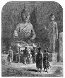 The Voyage to China: Buddhist Temple at Galle, Ceylon, 1872. Creator: J. J..