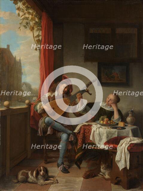 The Lutenist, 1661. Creator: Hendrik Martensz. Sorgh.