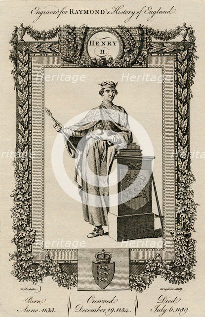 'Henry II', (1133-1189), c1787. Artist: Unknown.