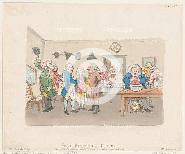 The Country Club, April 7, 1803., April 7, 1803. Creator: Thomas Rowlandson.