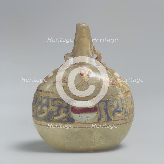 Sprinkler Bottle with Fesse Emblem, Egypt, late 13th-early 14th century. Creator: Unknown.