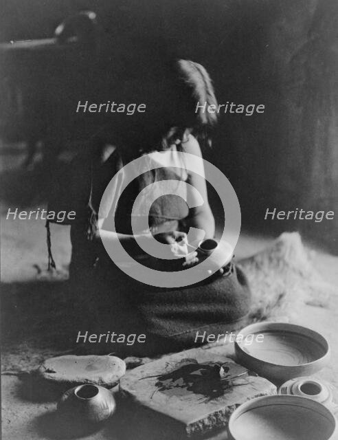 The potter, c1906. Creator: Edward Sheriff Curtis.