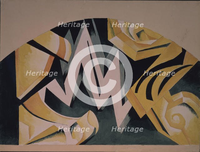 Stage design for the play Romeo and Juliet by W. Shakespeare, 1921. Artist: Exter, Alexandra Alexandrovna (1882-1949)