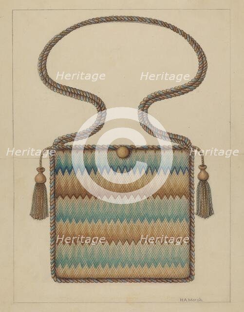 Petipoint Bag, c. 1937. Creator: Herbert Marsh.