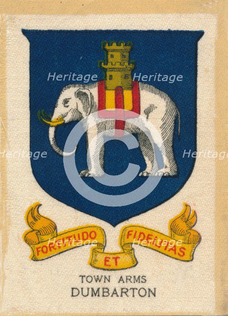 'Town Arms - Dumbarton', c1910. Artist: Unknown.