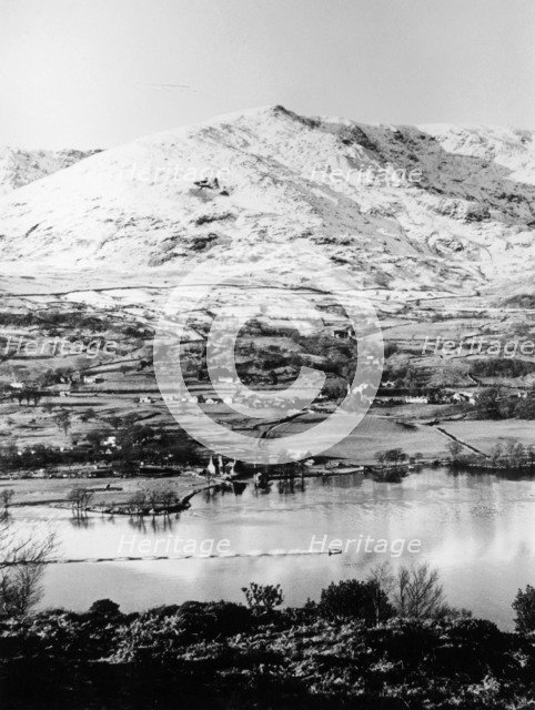 Bluebird K7 on Coniston Water, Cumbria, possibly Christmas Day, 1966. Artist: Unknown