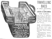 Parkins and Gotto's £5.5.0. Bag, 1883. Creator: Unknown.