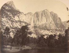 Yosemite Falls, River View, 2637 Feet, 1861. Creator: Carleton Emmons Watkins.