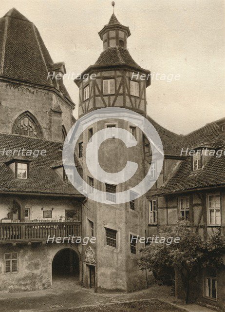 'Ansbach - Courtyard', 1931. Artist: Kurt Hielscher.
